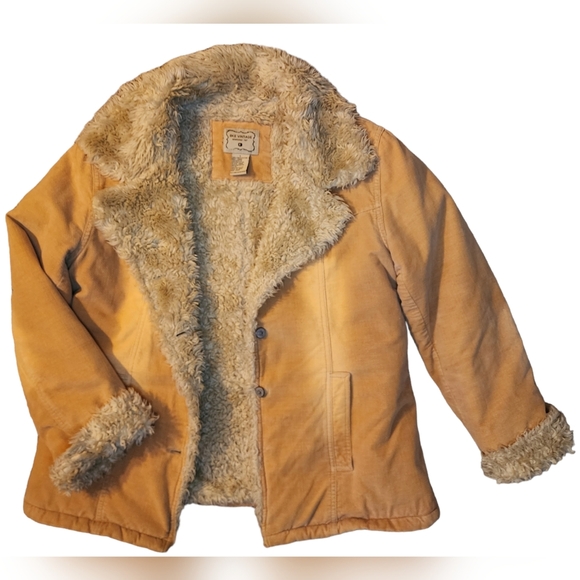BKE vintage distressed look jacket woman’s faux fur - Picture 2 of 7